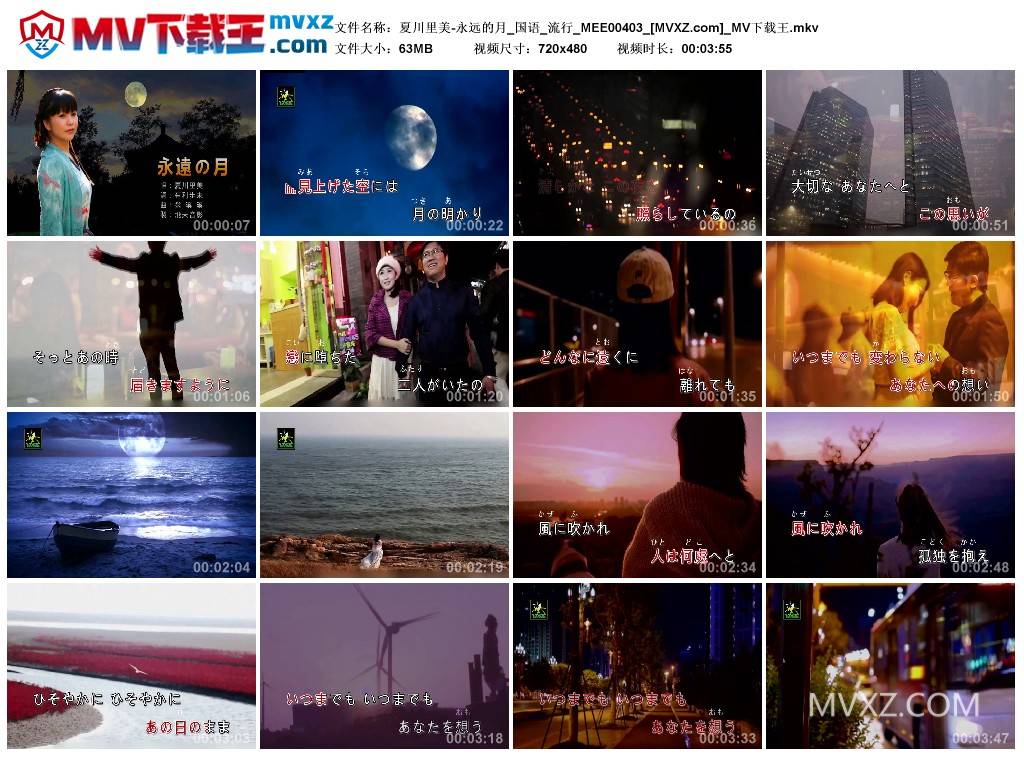 夏川里美-永远的月_国语_流行_MEE00403